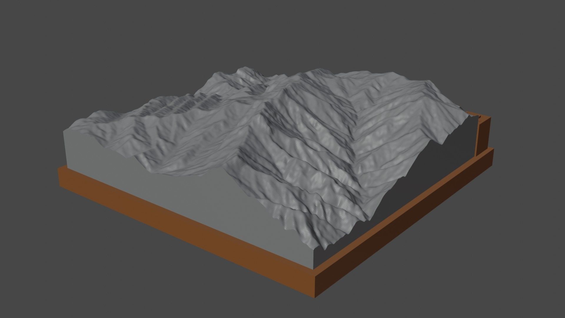 P 4260 mountain 3D print model_7