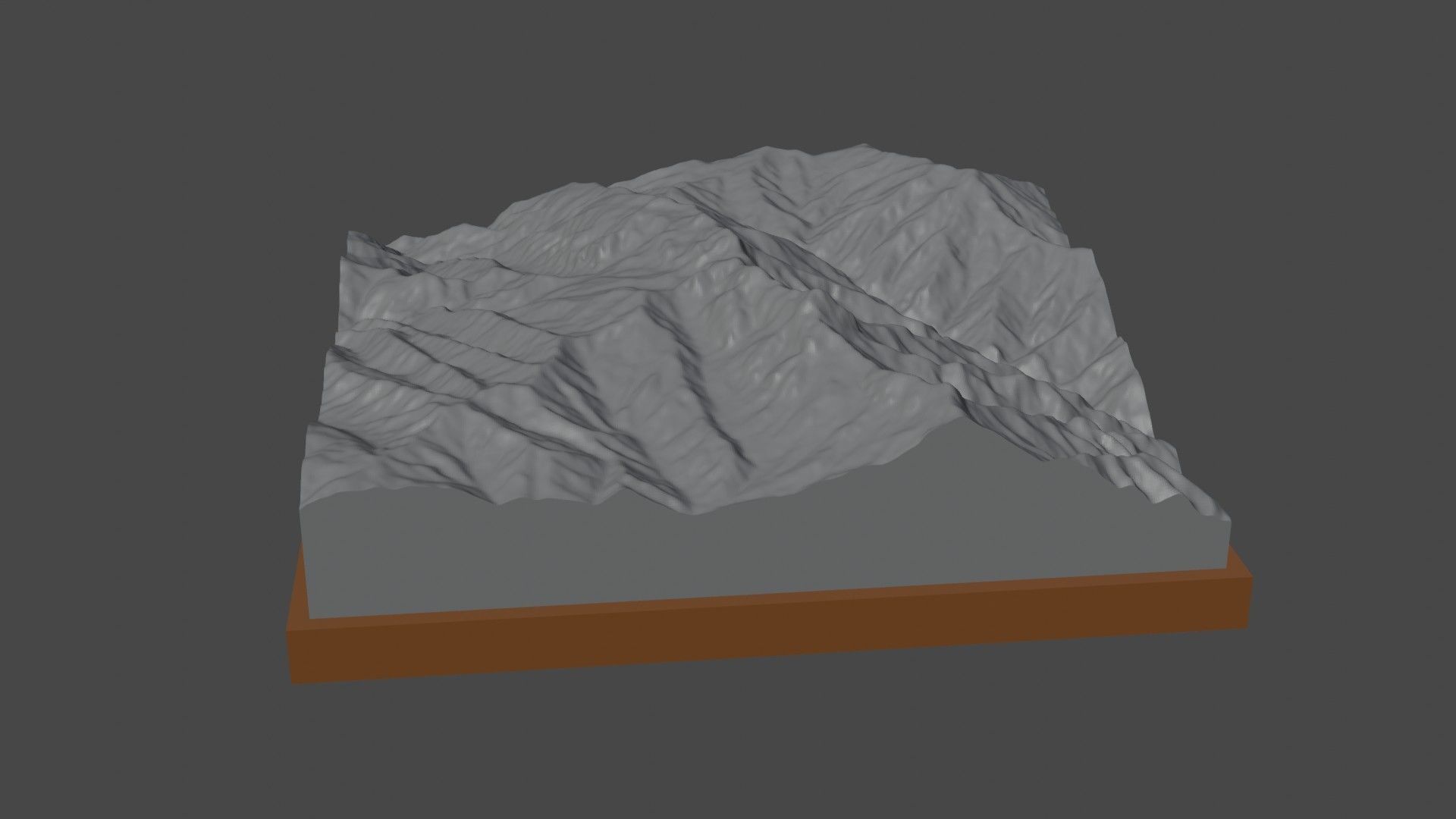 P 4260 mountain 3D print model_2