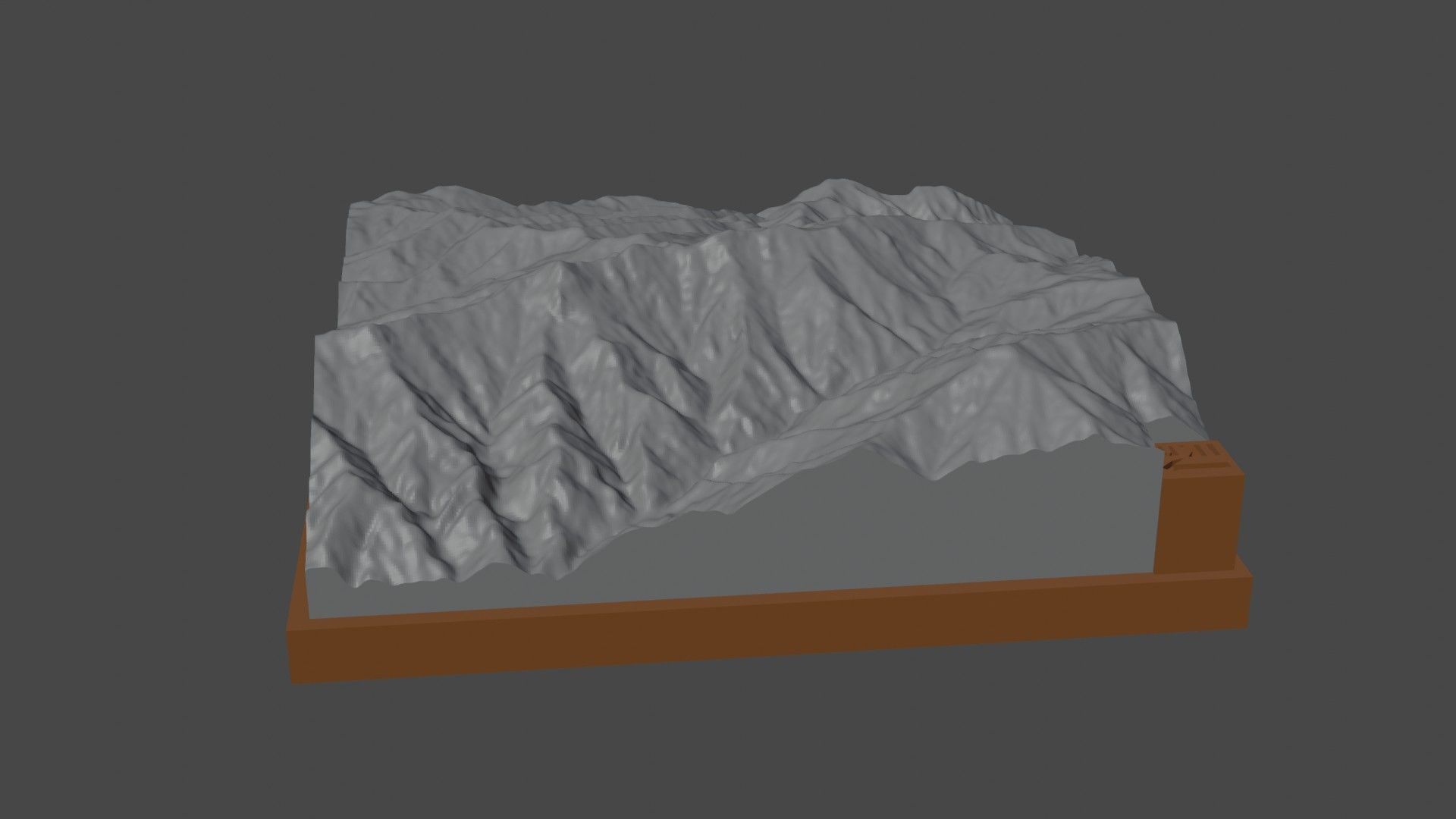 P 4260 mountain 3D print model_6