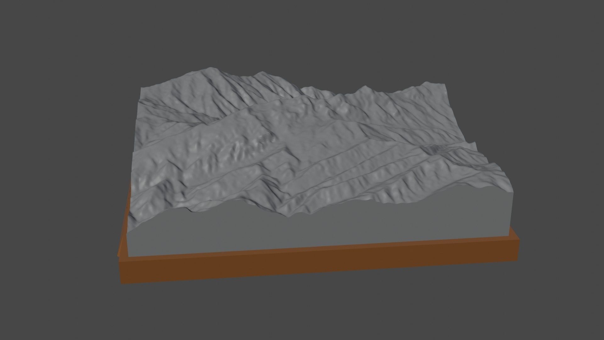 P 4260 mountain 3D print model_1