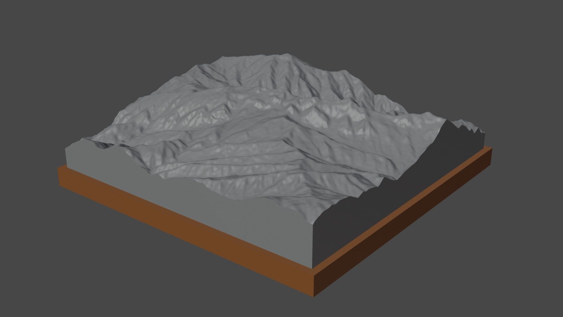 P 4260 mountain 3D print model_4