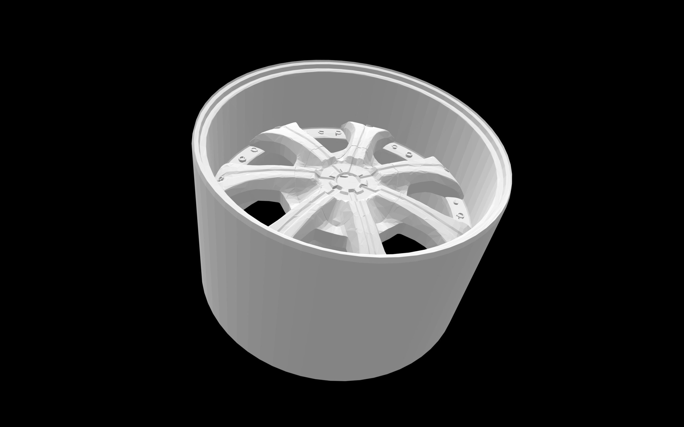 TIS 02 scalable and printable rim 3D print model_2