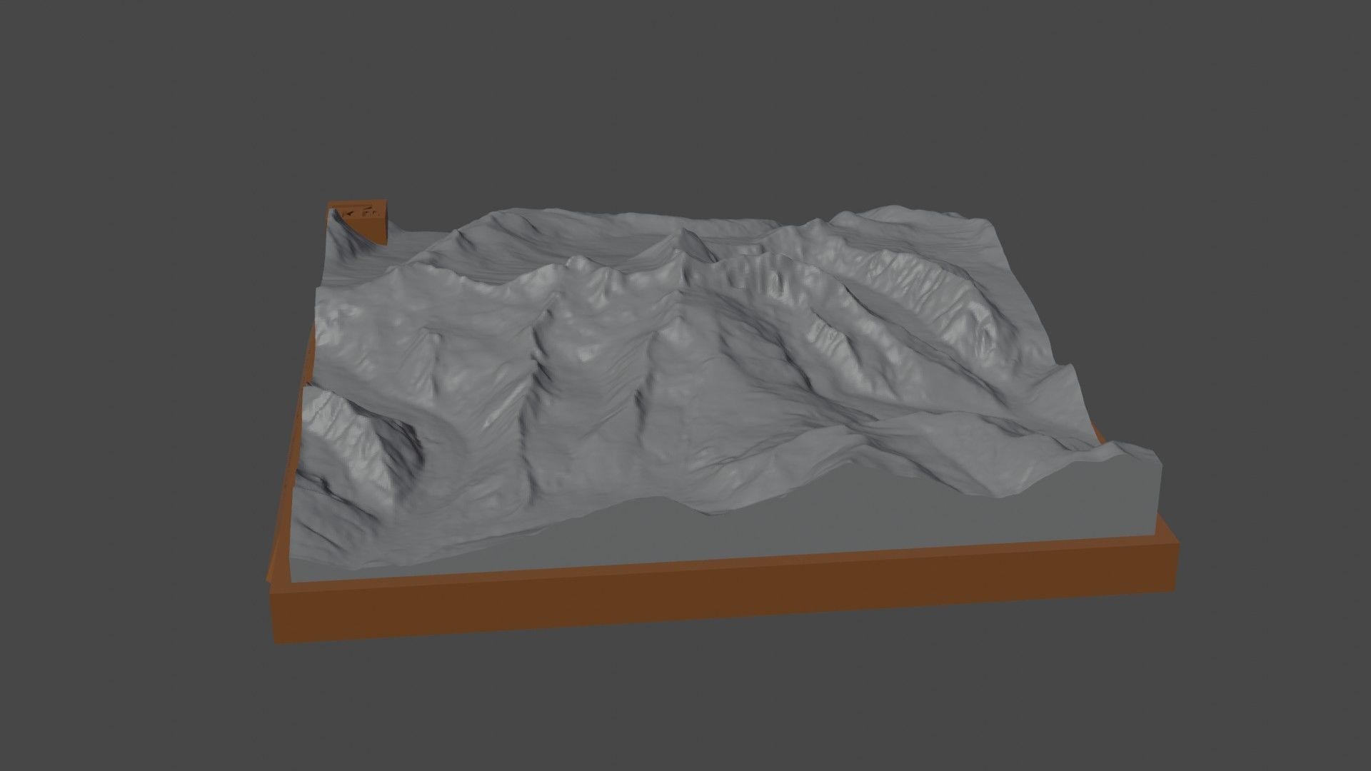 Mount Pattullo 3D print model_1