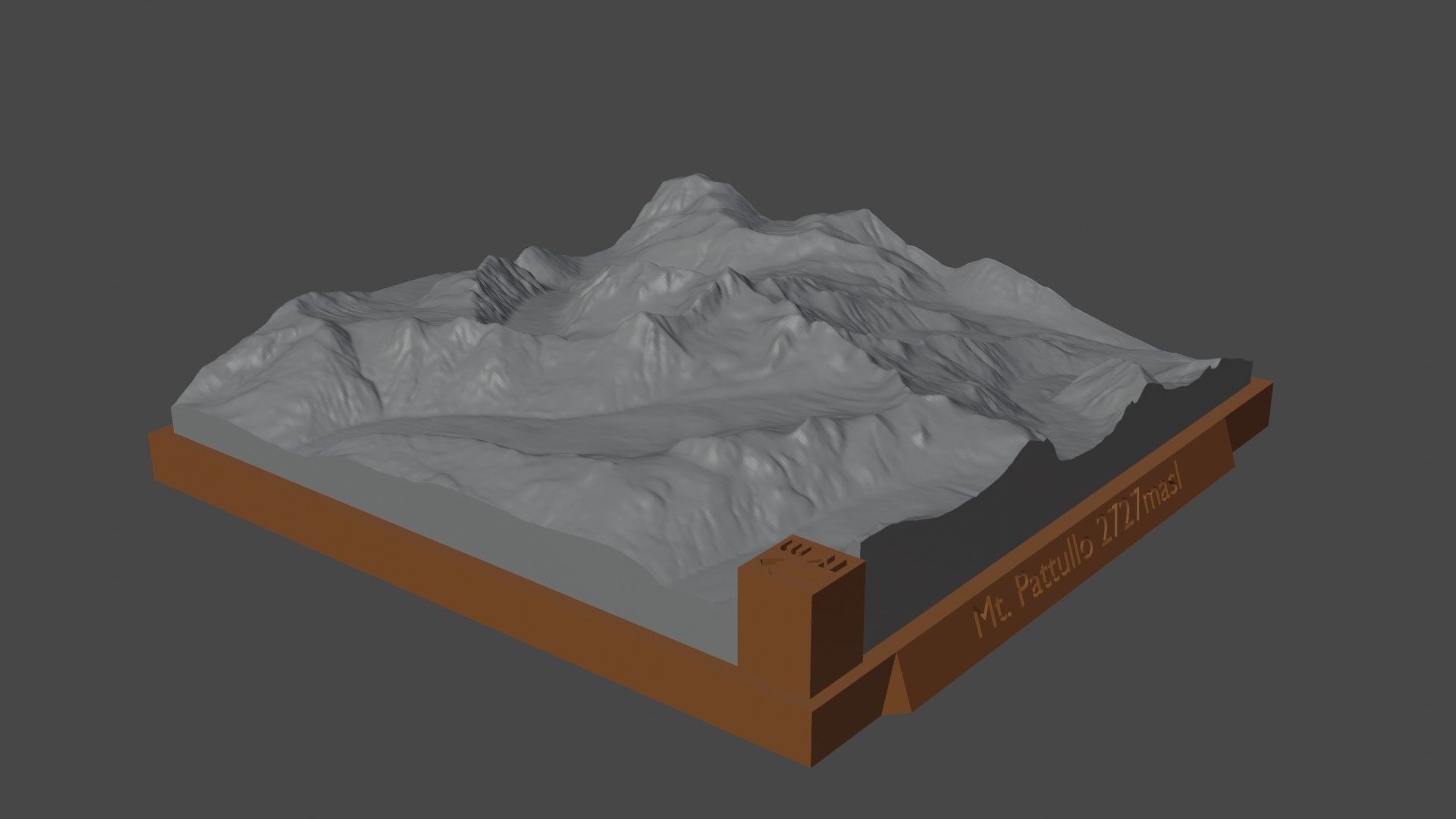 Mount Pattullo 3D print model_3