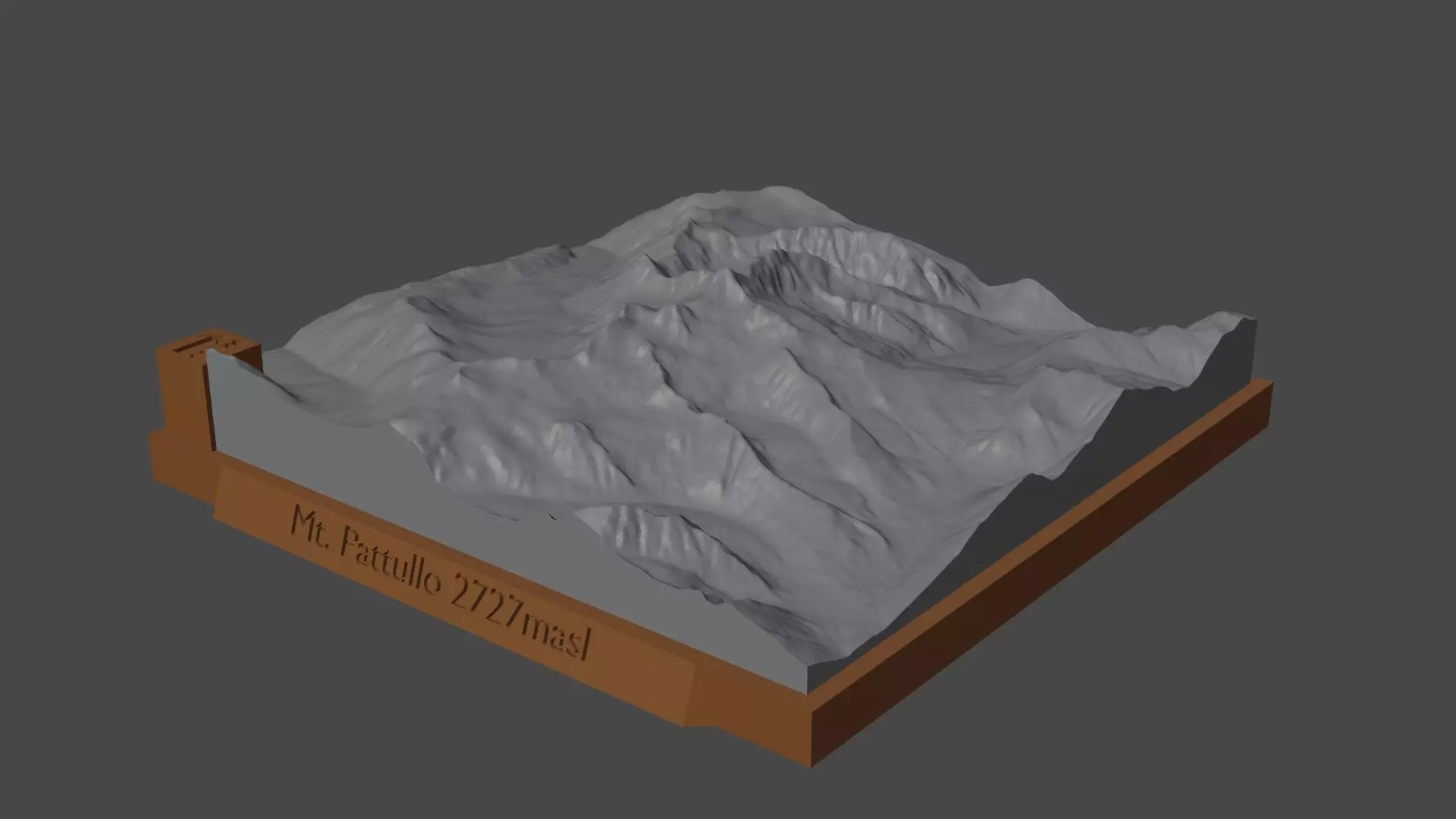 Mount Pattullo 3D print model_0