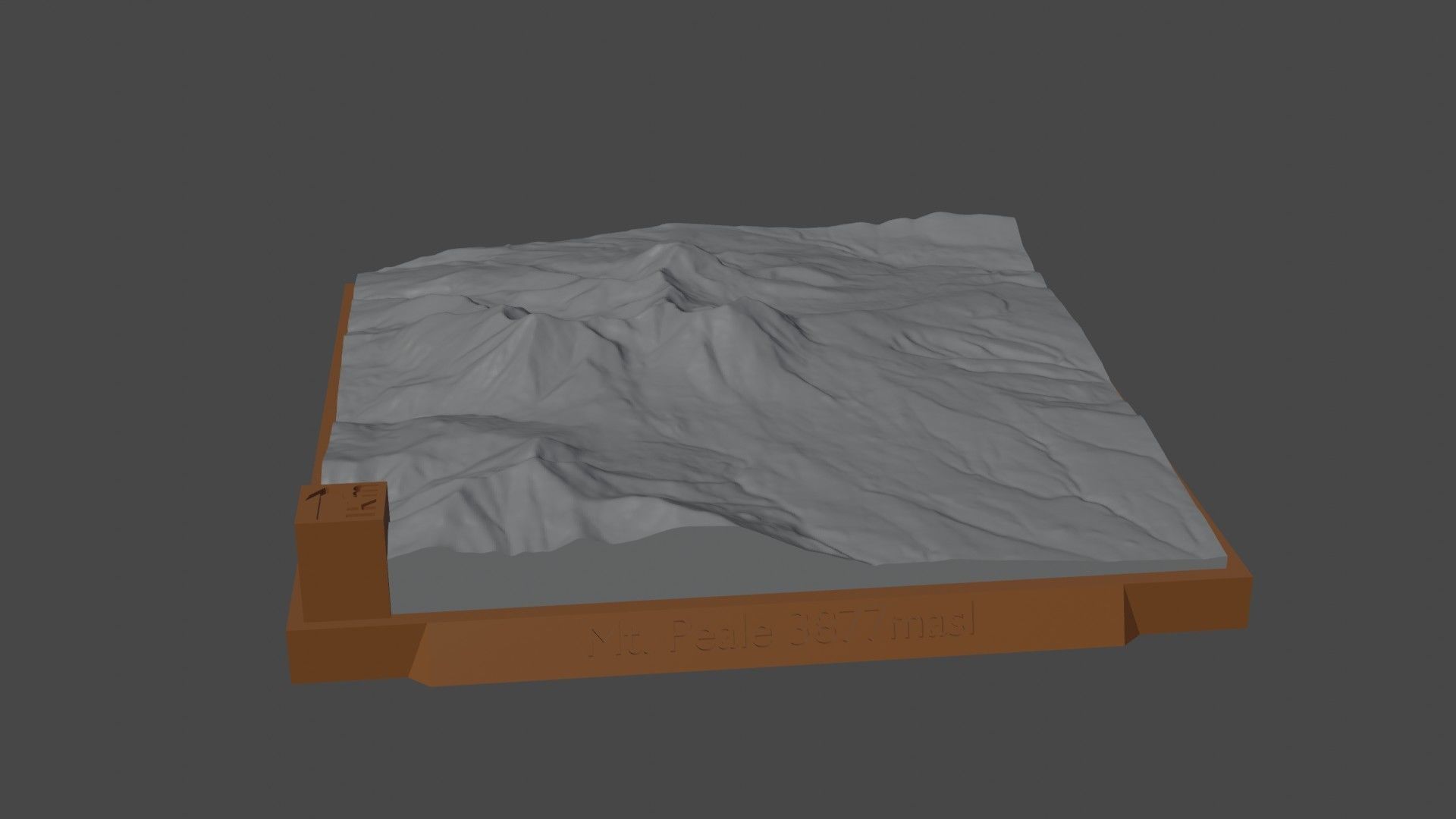 Mount Peale 3D print model_5