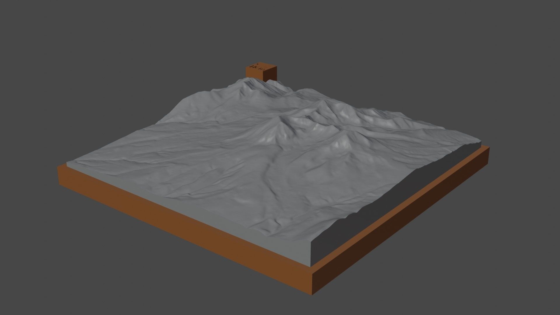 Mount Peale 3D print model_4