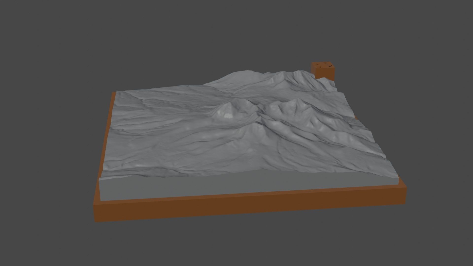 Mount Peale 3D print model_2