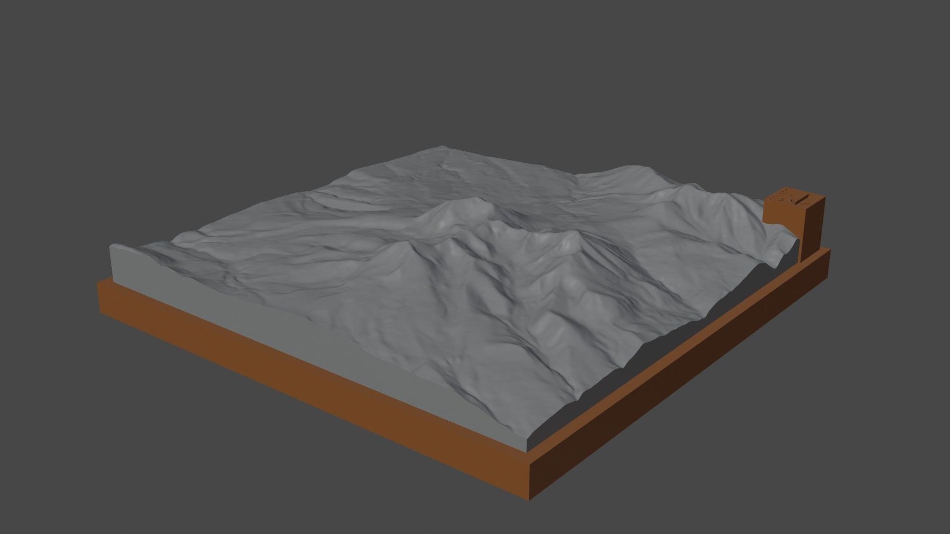 Mount Peale 3D print model_7