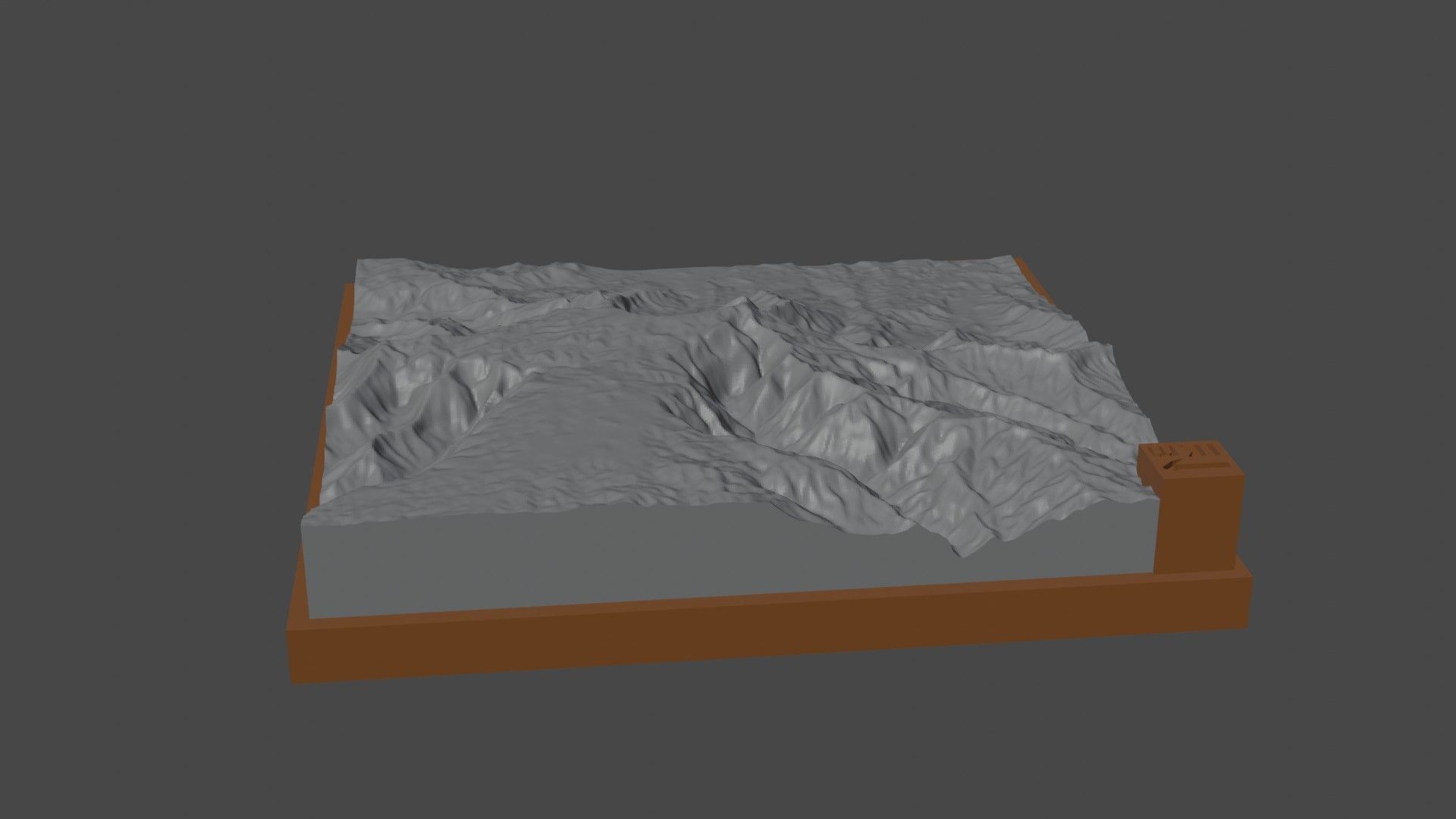 Kawaikini mountain 3D print model_6