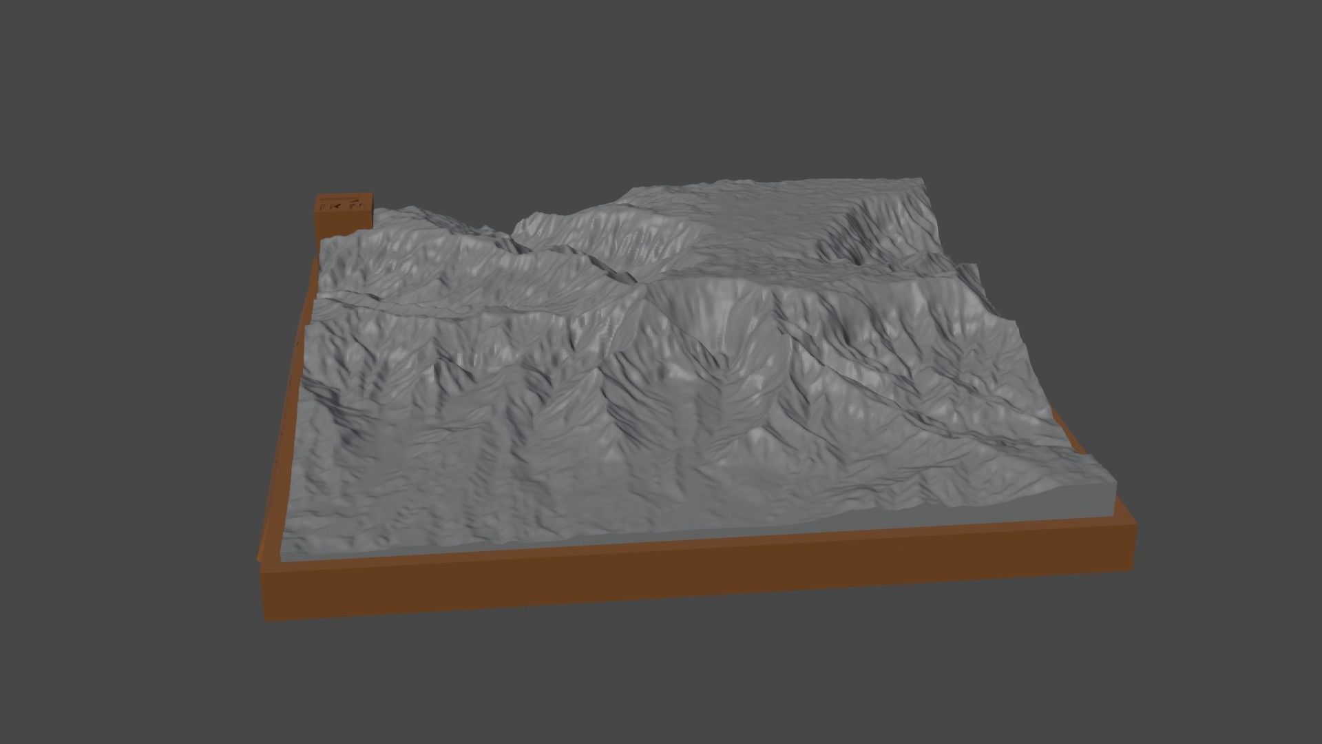Kawaikini mountain 3D print model_1