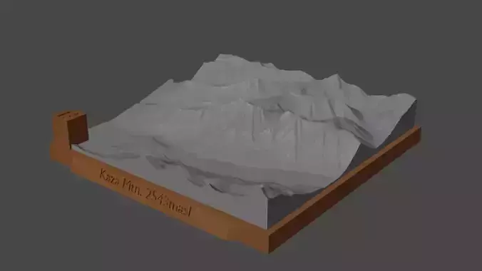 Kaza Mtn 3D print model