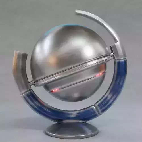 Sci-fi sphere modern art Free 3D model