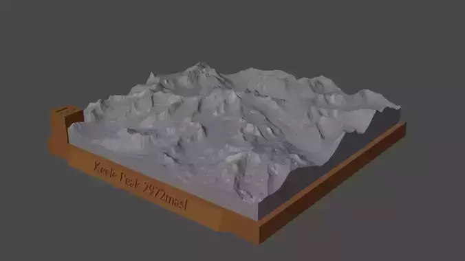 Keele Peak 3D print model
