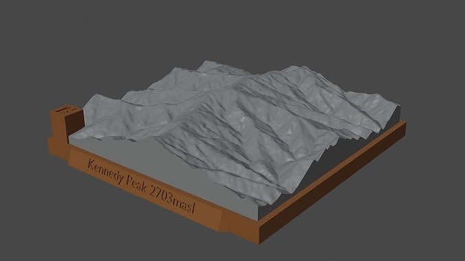 Kennedy Peak 3D print model