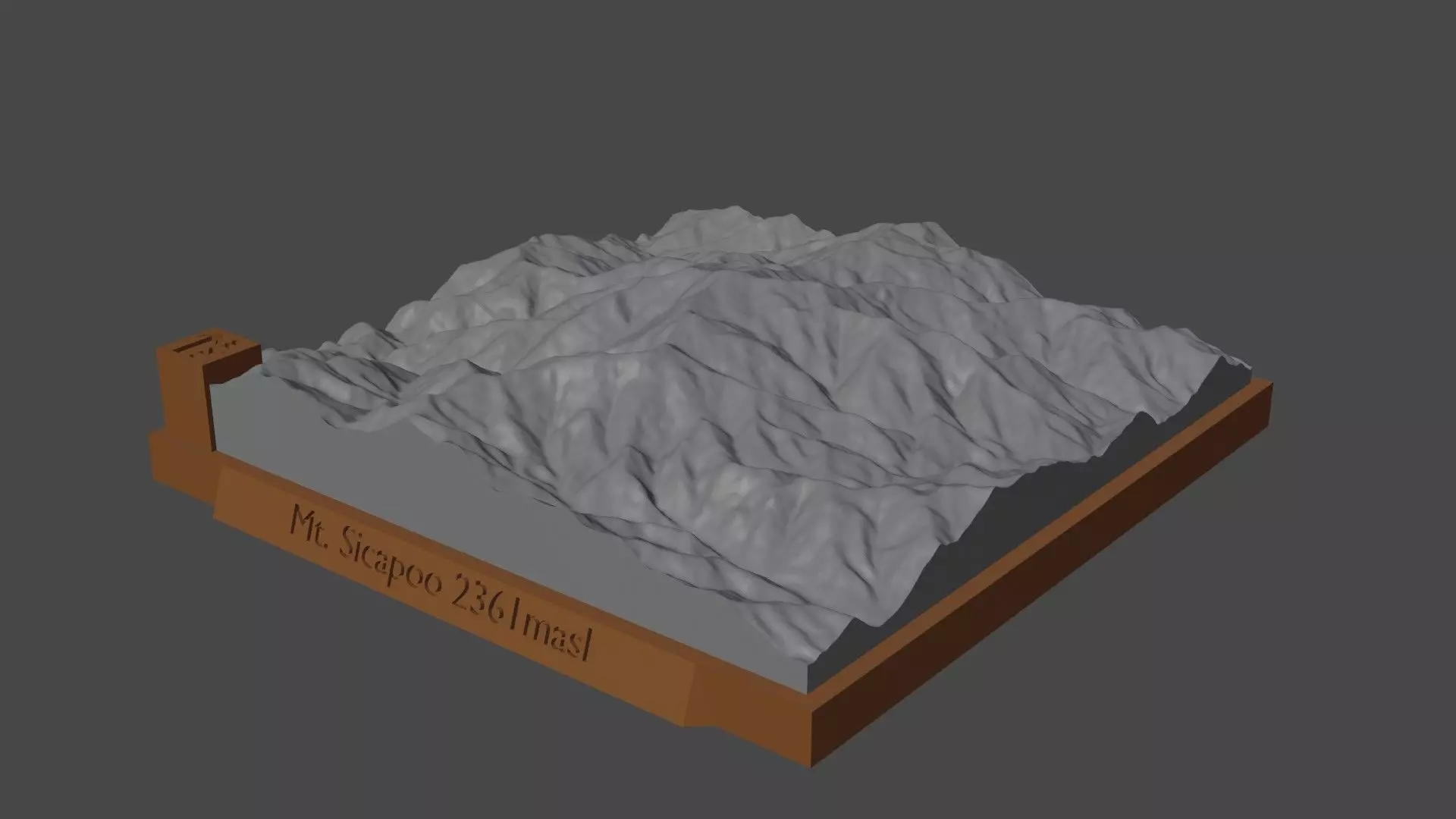 Sicapoo Mount Sicapoo 3D model 3D printable | CGTrader