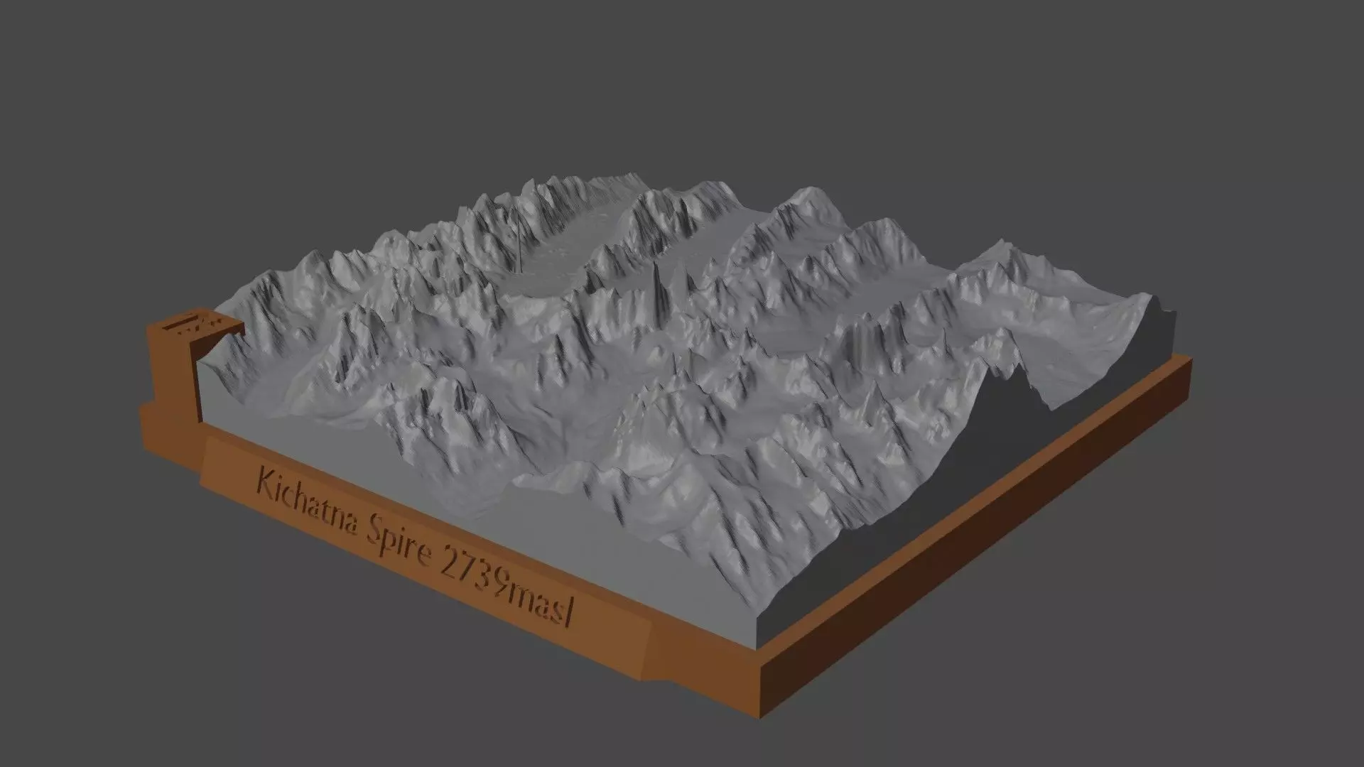 Kichatna Spire 3D print model