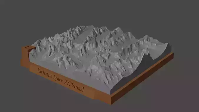 Kichatna Spire 3D print model