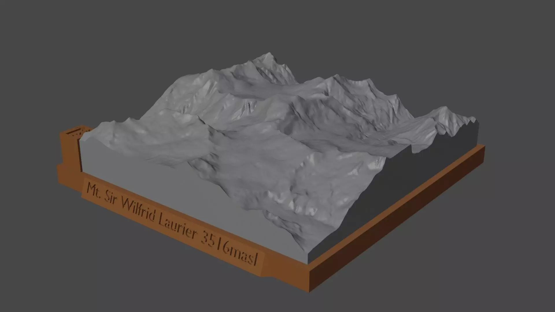 Mount Sir Wilfrid Laurier 3D print model