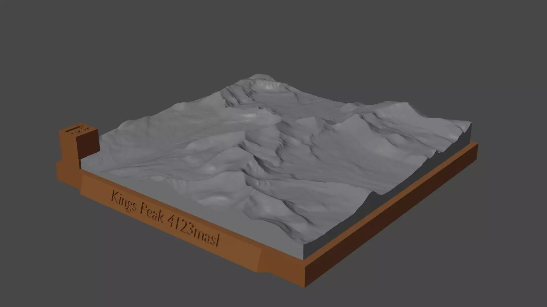Kings Peak 3D print model_0