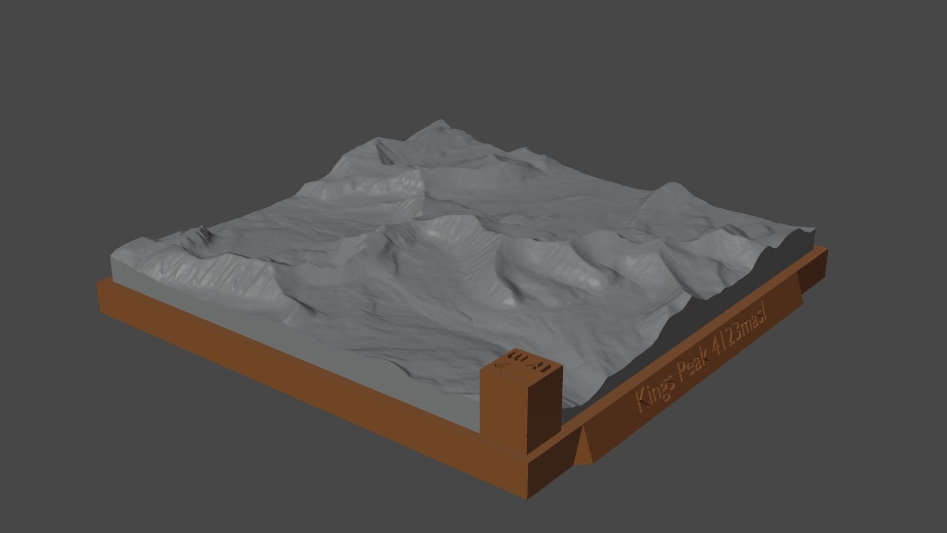 Kings Peak 3D print model_3