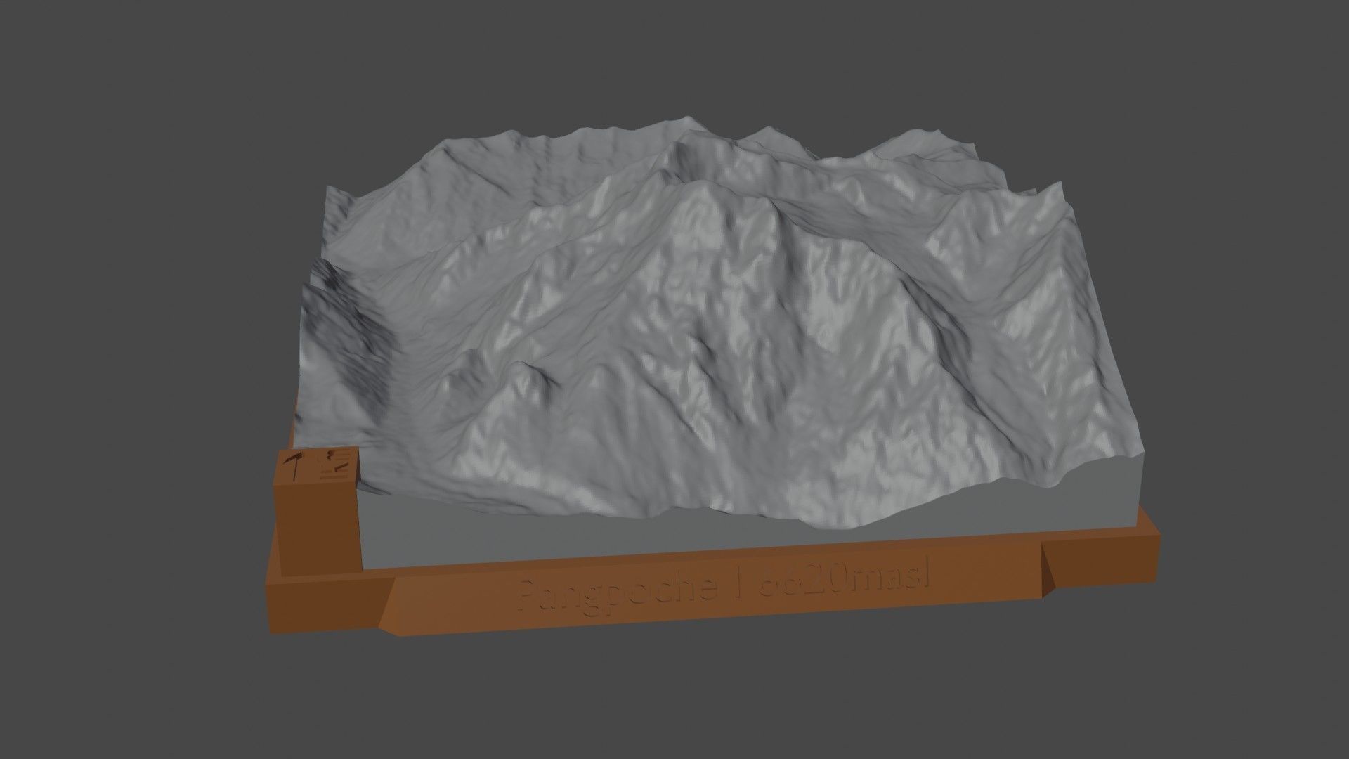Pangpoche I mountain 3D print model_5