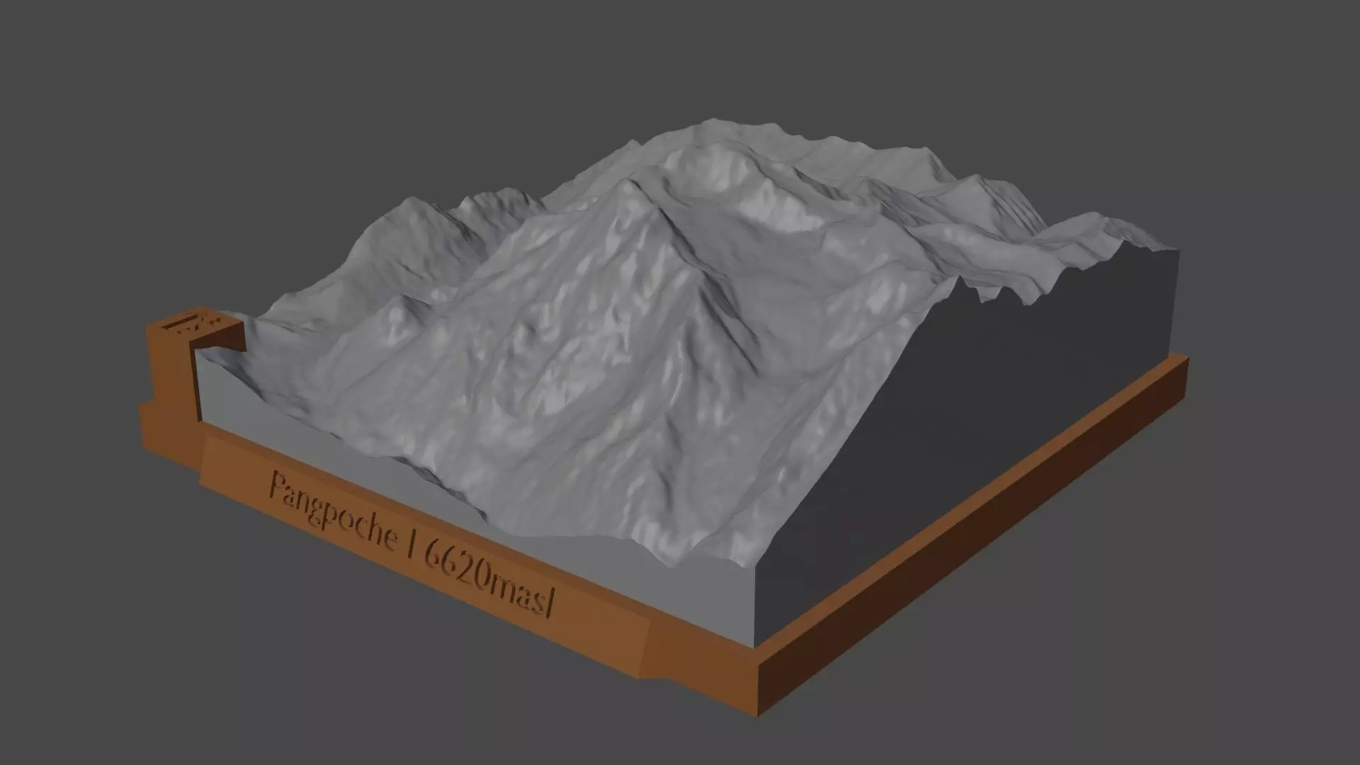 Pangpoche I mountain 3D print model_0