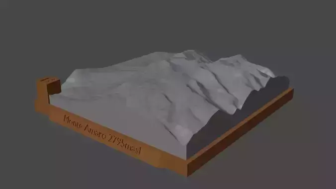 Monte Amaro 3D print model