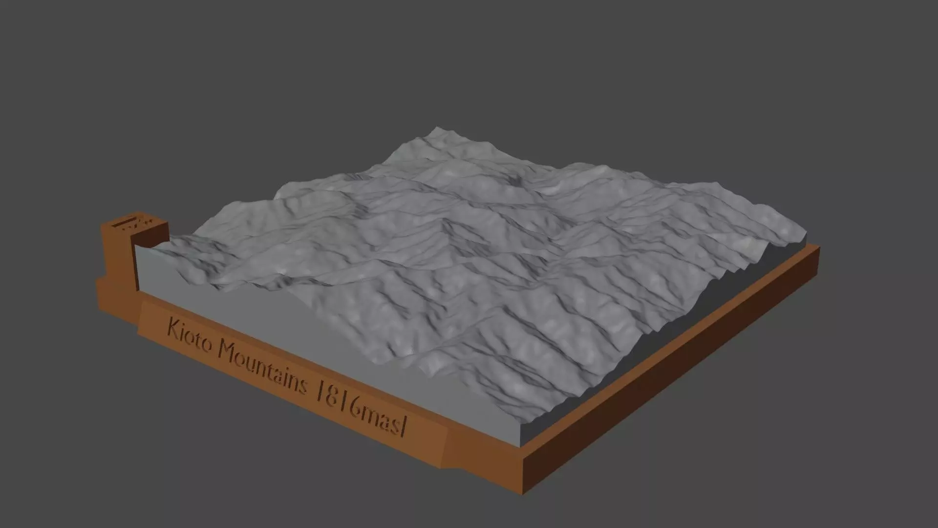 Kioto Mountains 3D print model