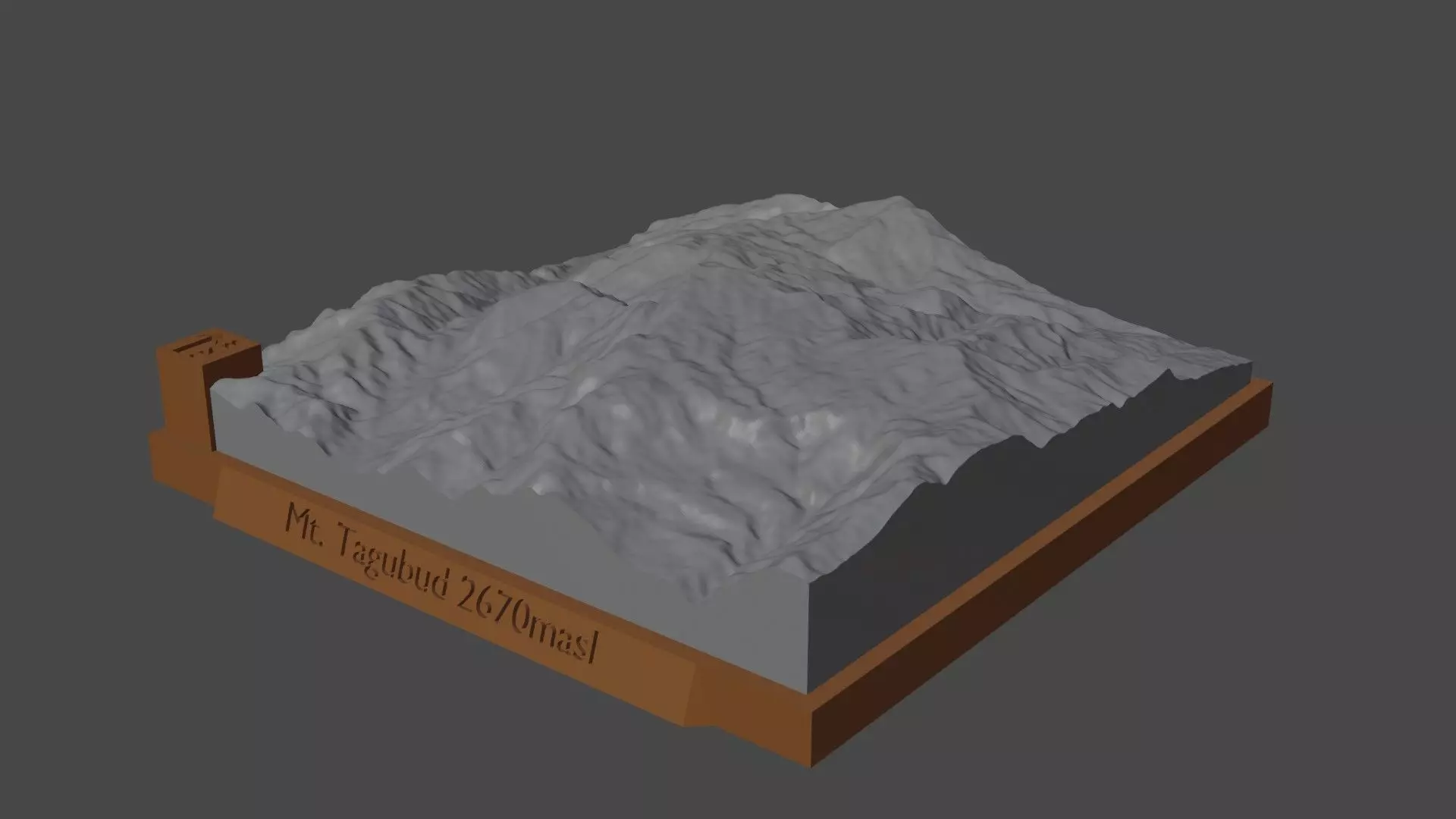 Mount Tagubud 3D print model_0