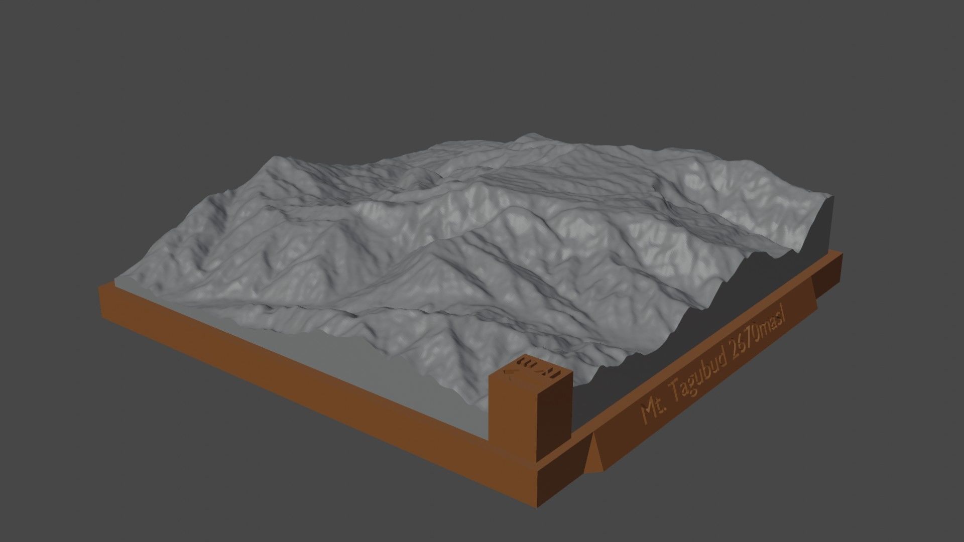 Mount Tagubud 3D print model_3