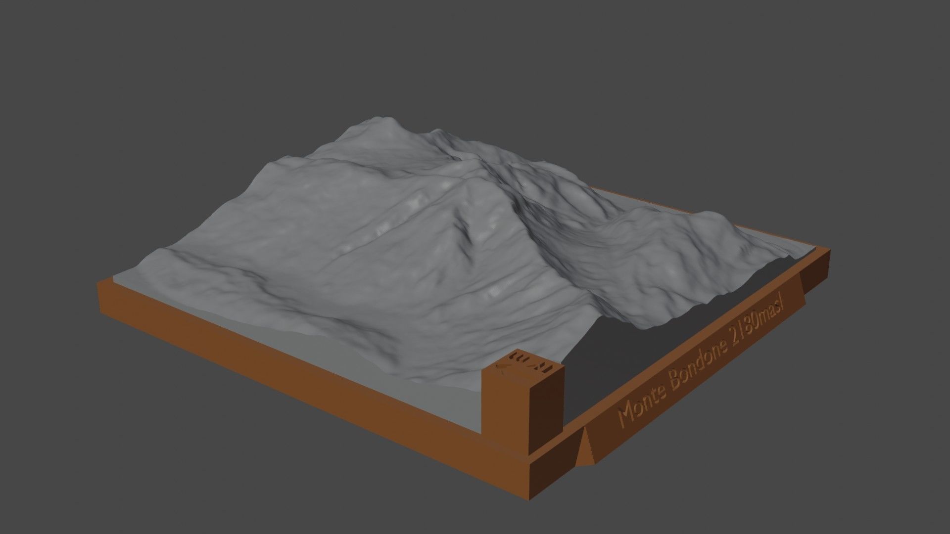 Monte Bondone 3D print model_3