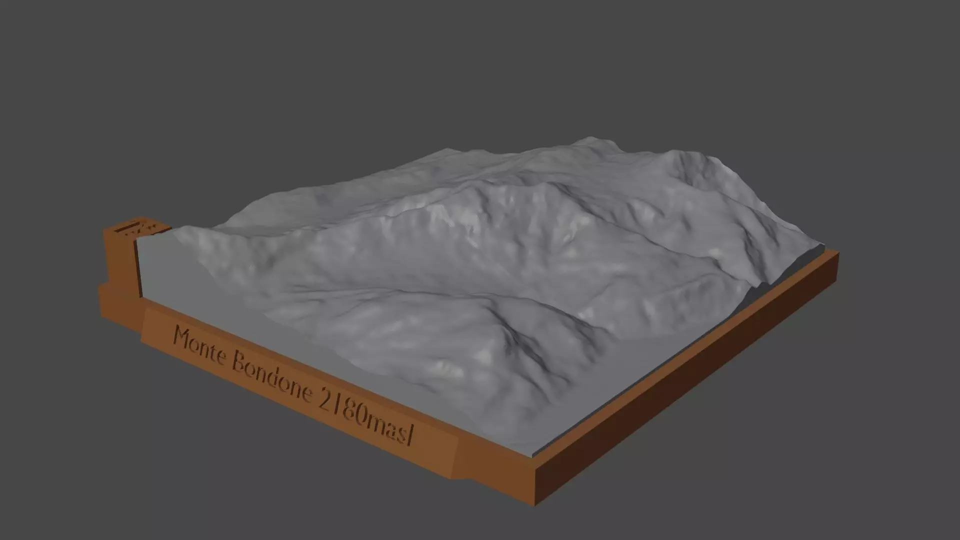 Monte Bondone 3D print model_0