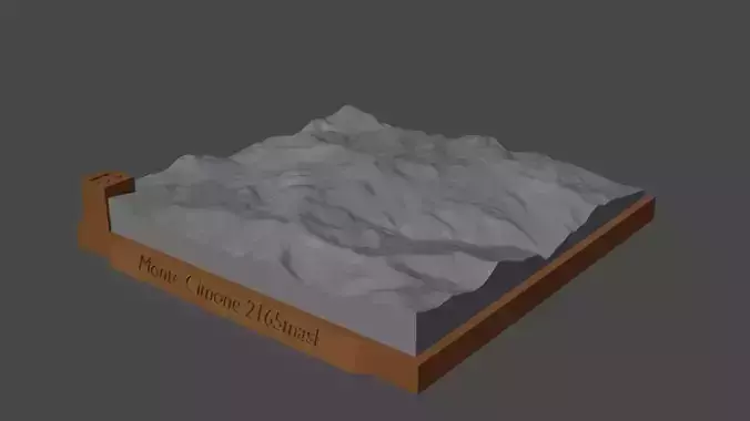 Monte Cimone 3D print model