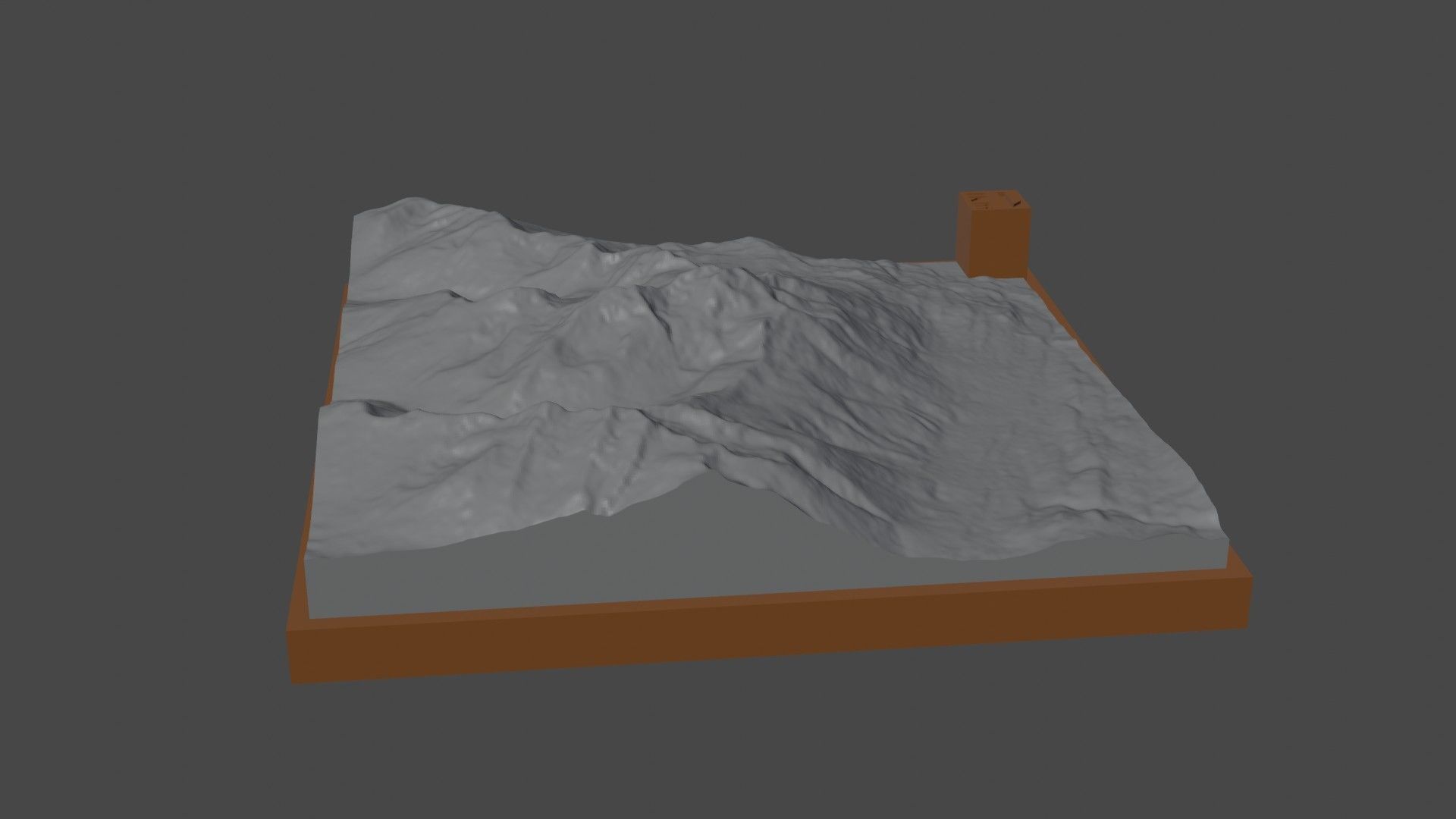 Pascua mountain 3D print model_2