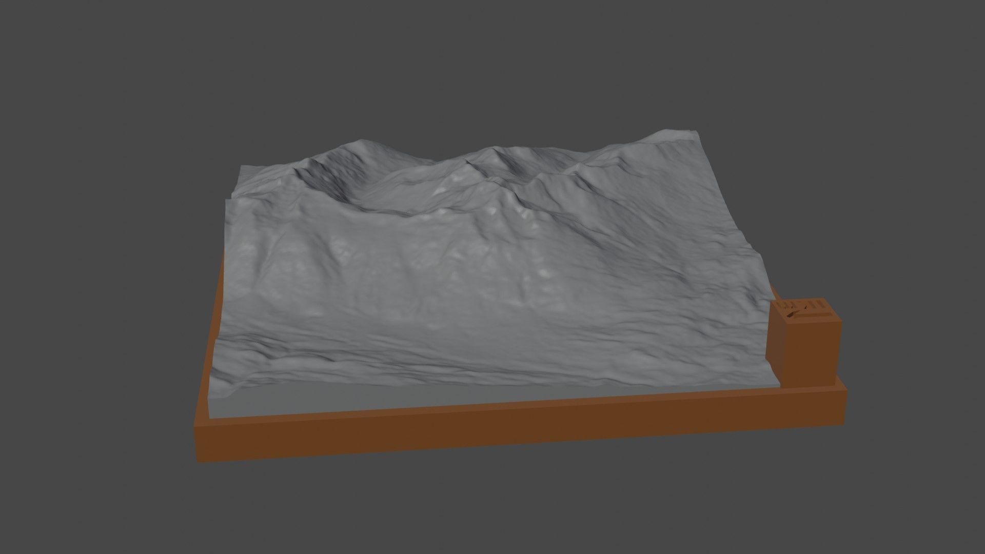 Pascua mountain 3D print model_6