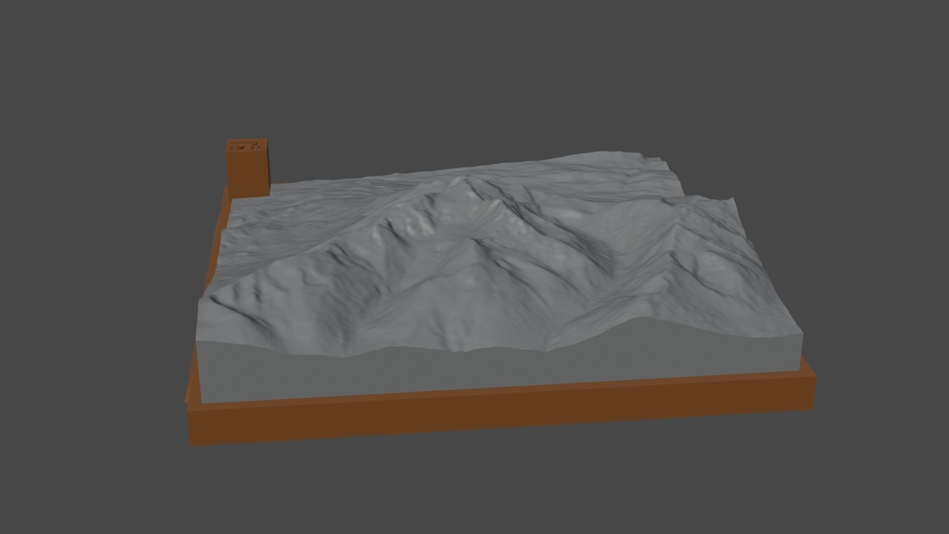 Pascua mountain 3D print model_1