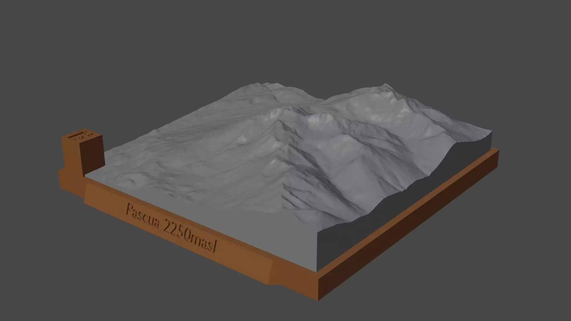 Pascua mountain 3D print model_0