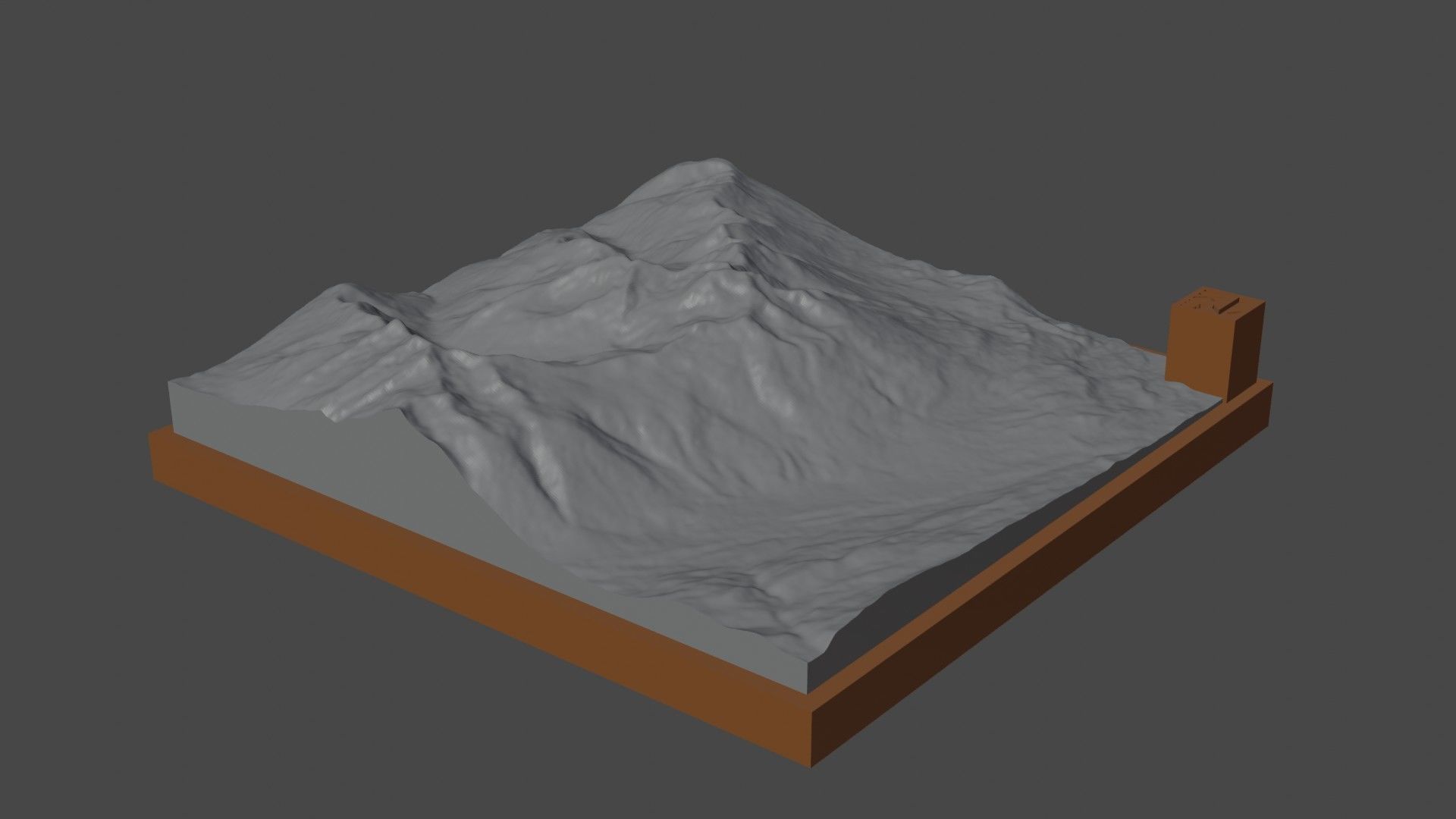 Pascua mountain 3D print model_7