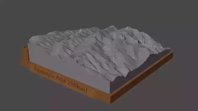 Pegunungan Arfak 3D print model