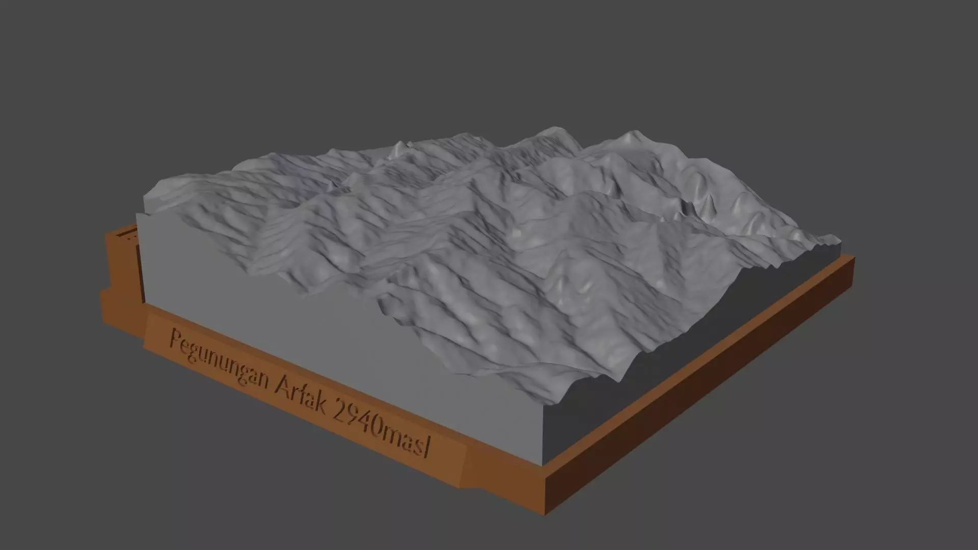 Pegunungan Arfak 3D print model