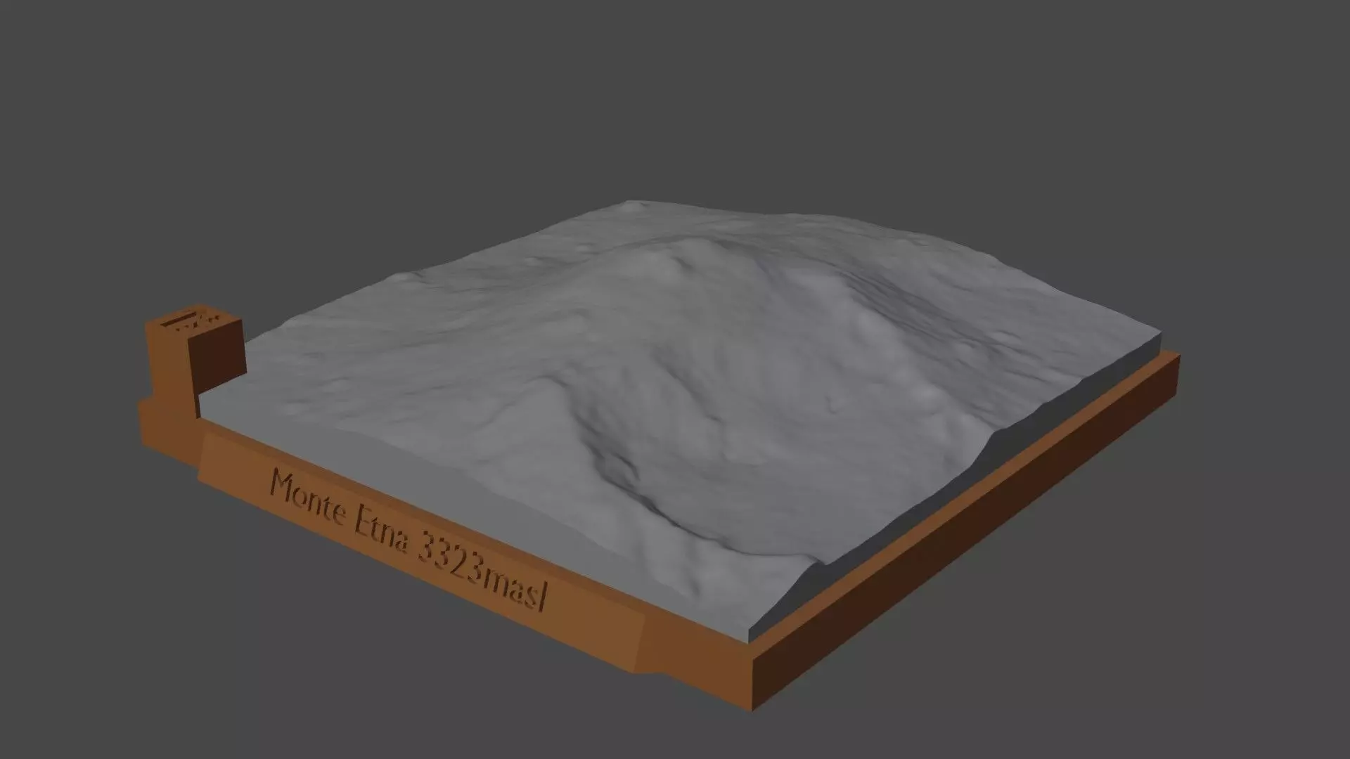 Monte Etna 3D print model_0