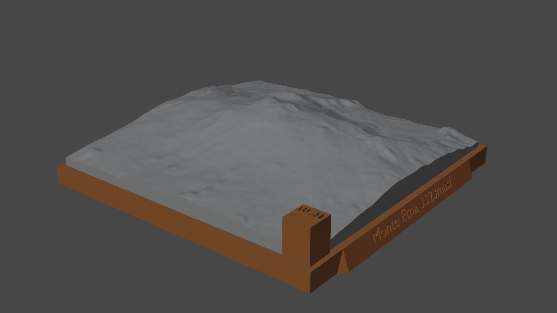Monte Etna 3D print model_3