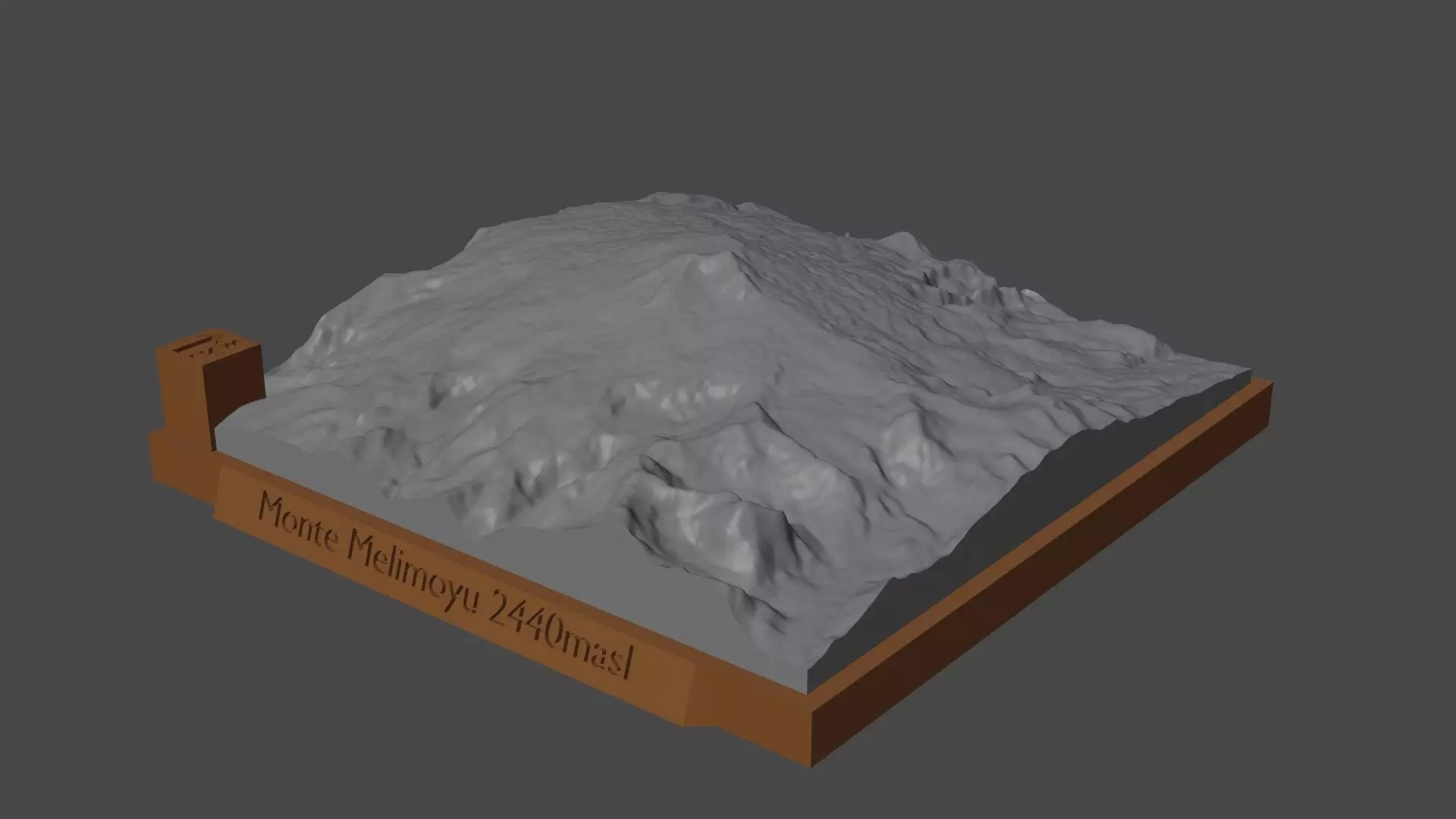 Monte Melimoyu 3D print model