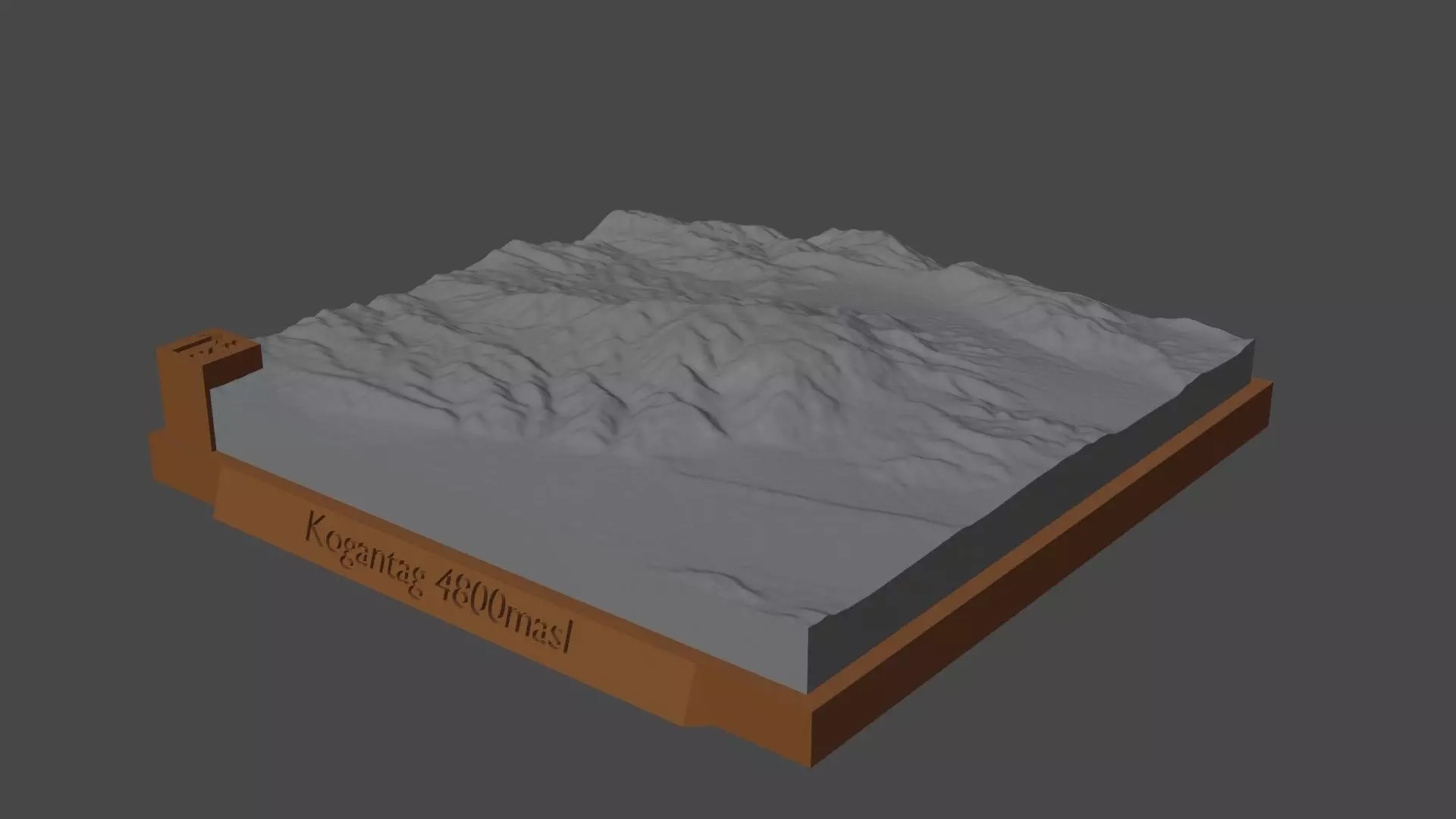 Kogantag mountain 3D print model_0