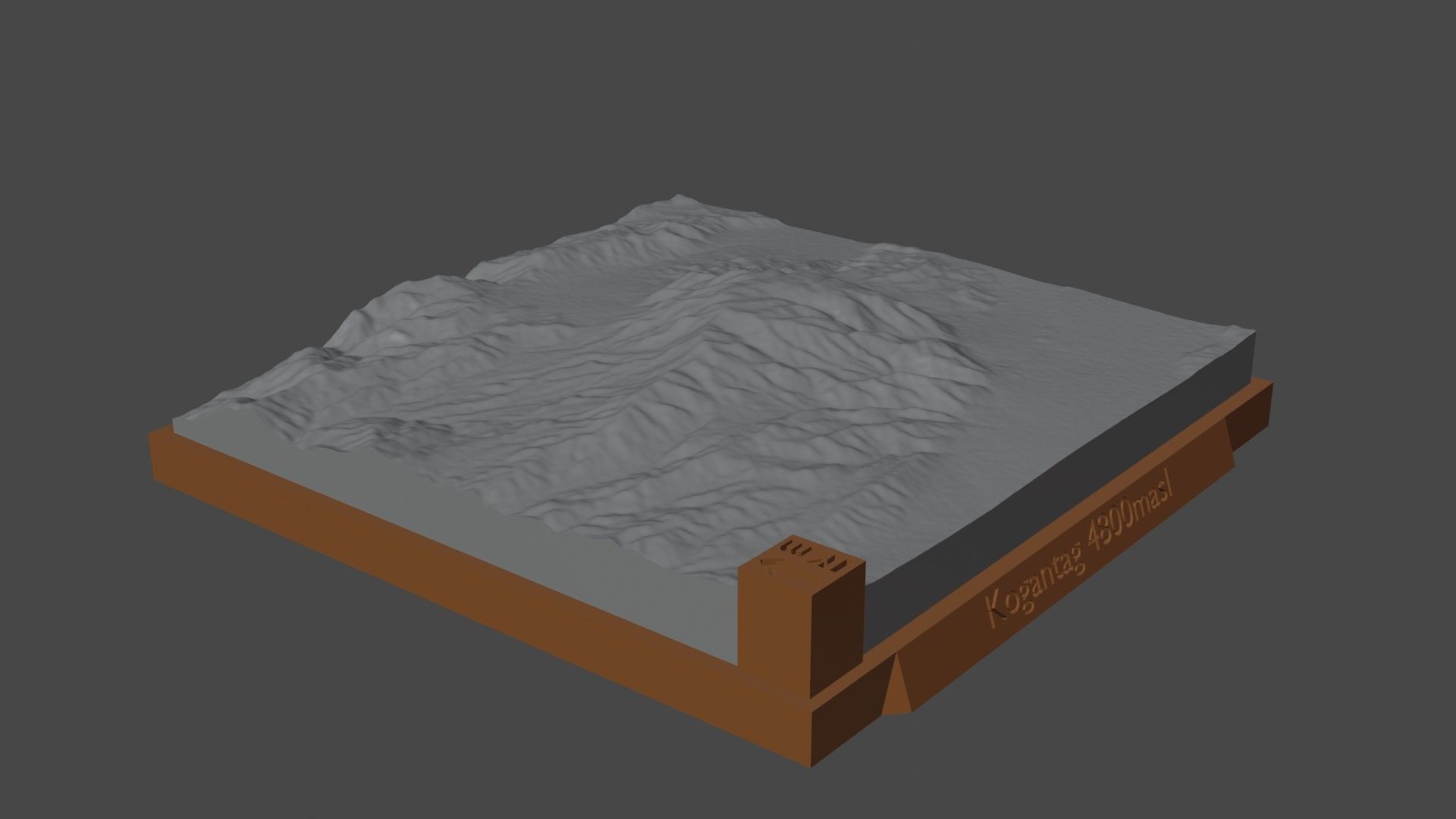 Kogantag mountain 3D print model_3