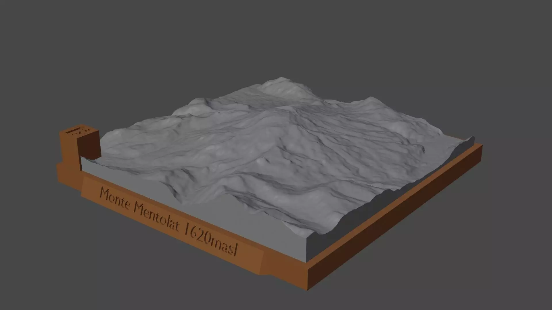 Monte Mentolat 3D print model_0
