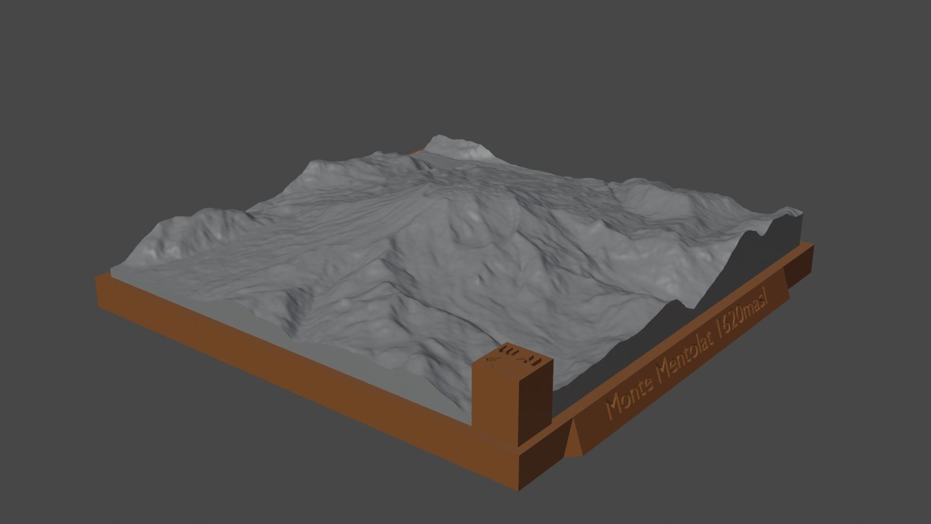 Monte Mentolat 3D print model_3