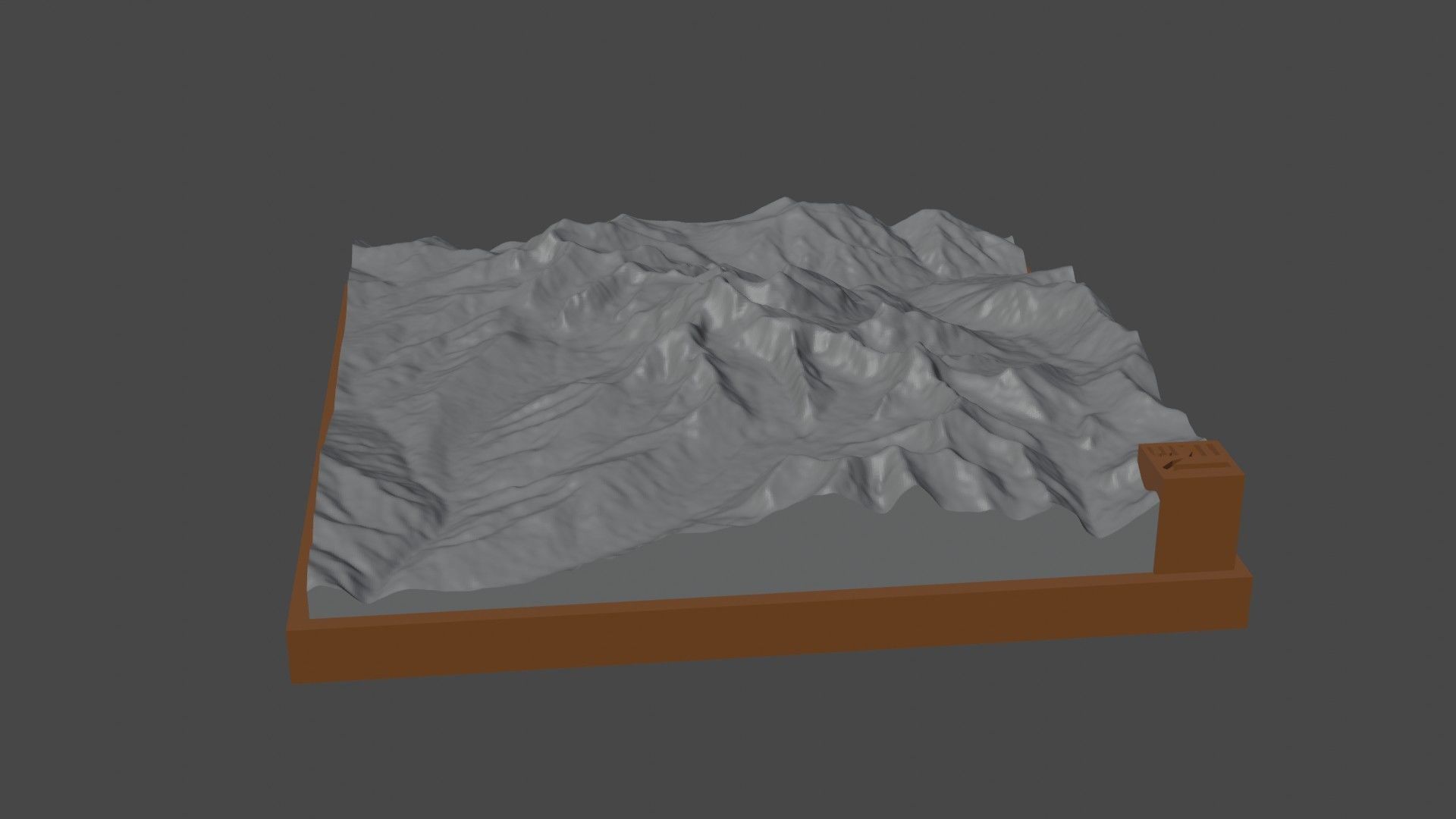 Koktutau mountain 3D print model_6