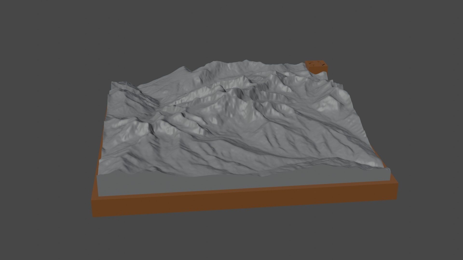 Koktutau mountain 3D print model_2
